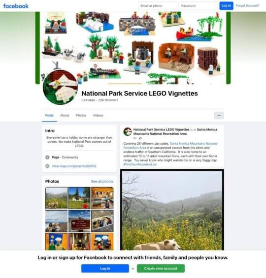 National Park Service LEGO Vignettes 